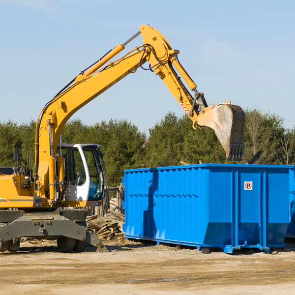 are there any restrictions on where a residential dumpster can be placed in Candler North Carolina